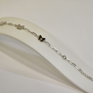 Pulsera de plata mariposas