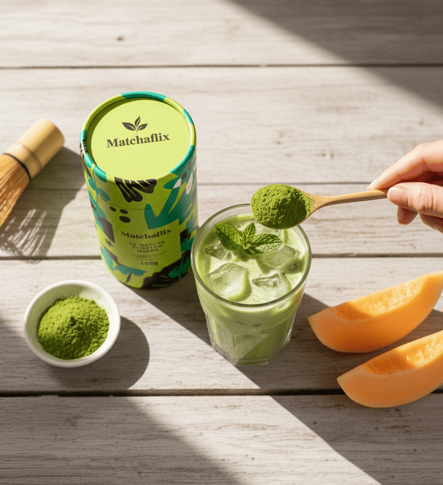 Té Matcha Premium Melón - MatchaFlix - Imagen 2