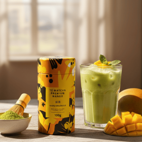 Té Matcha Premium Sabor Mango 100% Orgánico (100g) - Energía Natural y Enfoque | MatchaFlix