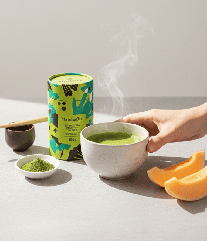 Té Matcha Premium Melón - MatchaFlix - Imagen 3